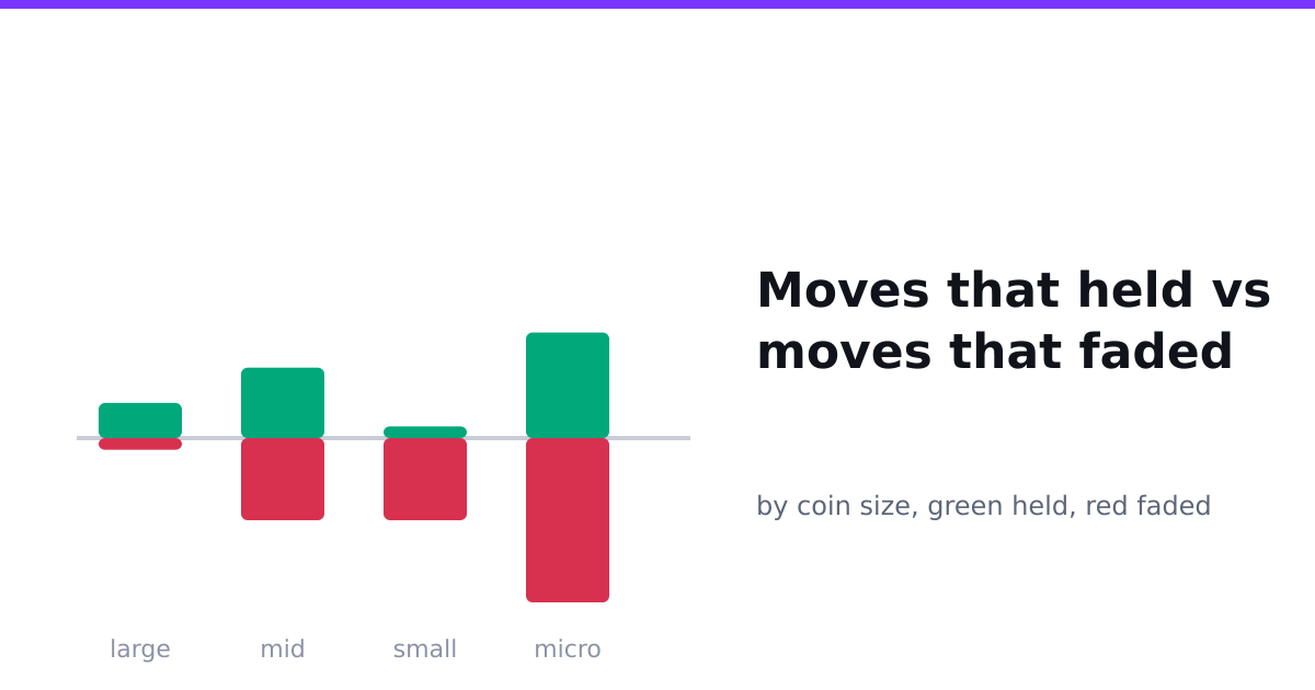 Moves that held vs faded, by coin size