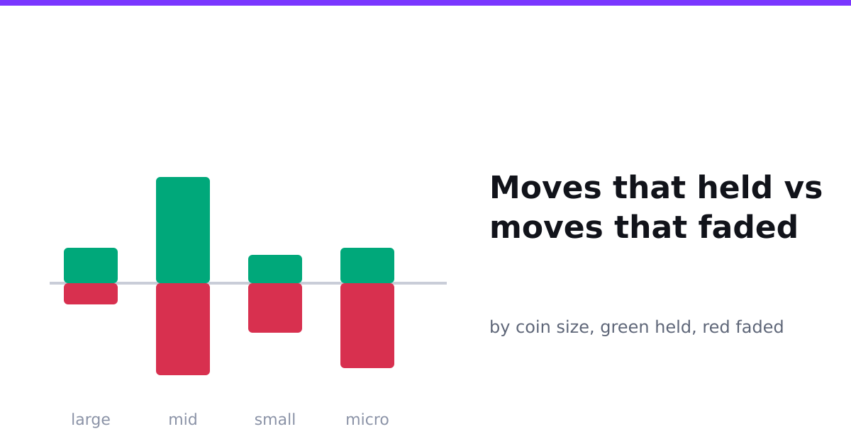 Moves that held vs faded, by coin size