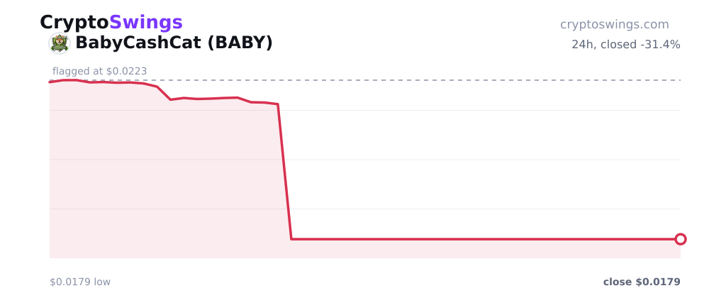 BabyCashCat price chart