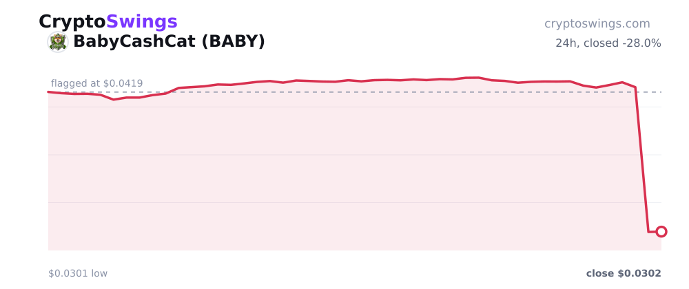 BabyCashCat price chart